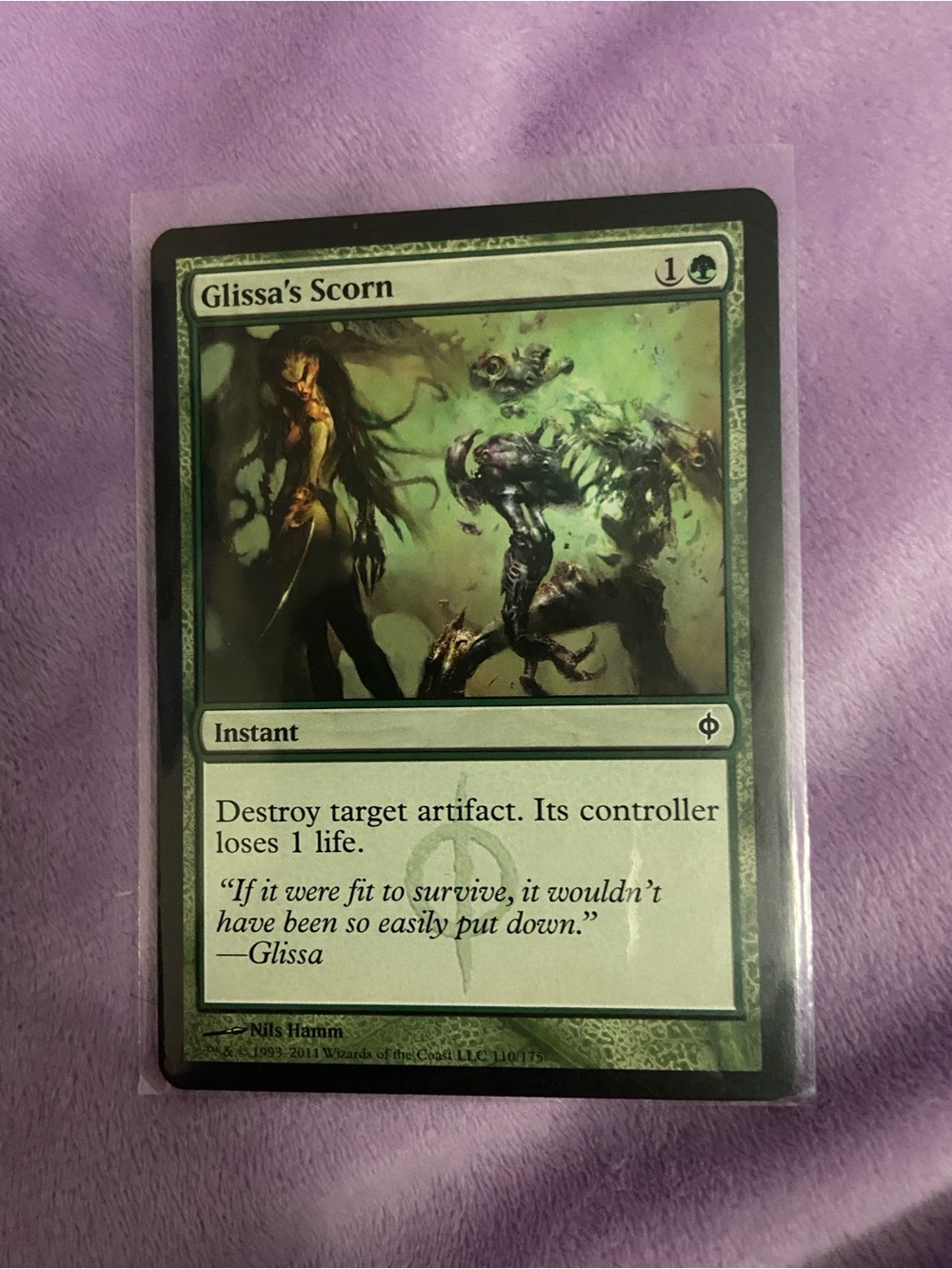Glissa's Scorn Green Instant Card Magic: The Gathering